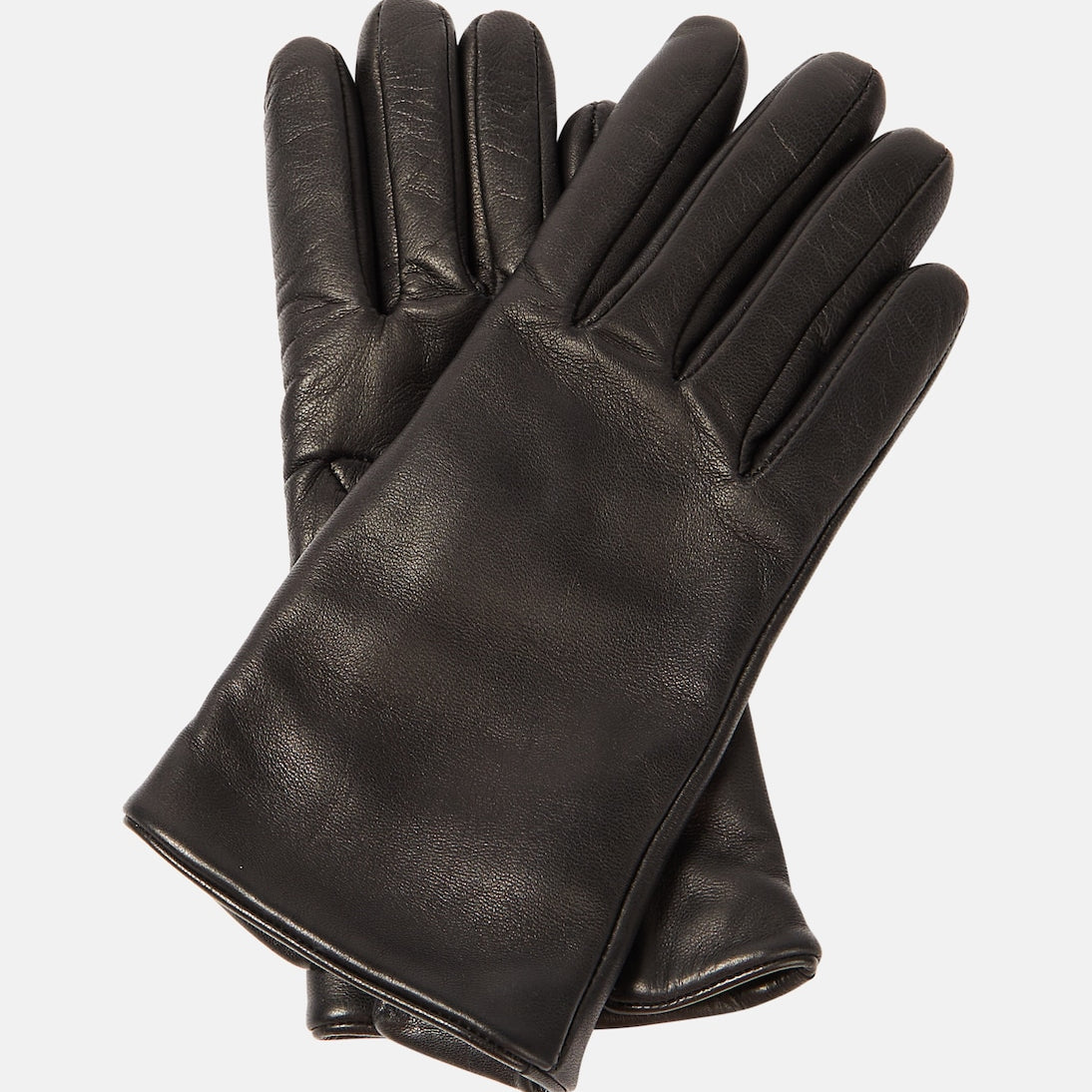 Saint Laurent - Cassandre leather gloves