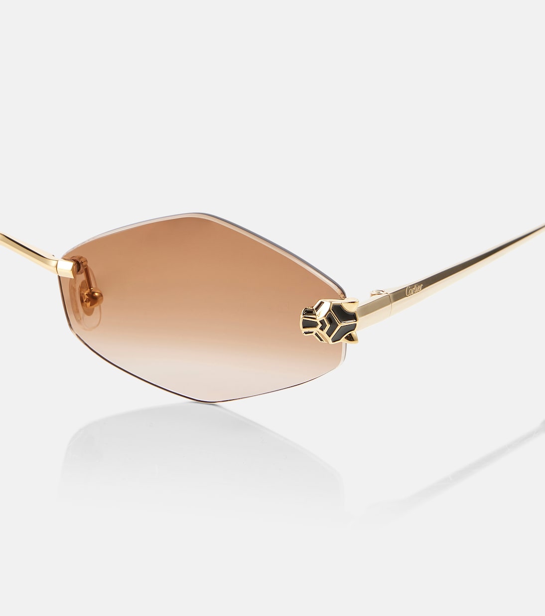 Cartier Eyewear Collection - Panthère de Cartier geometric sunglasses