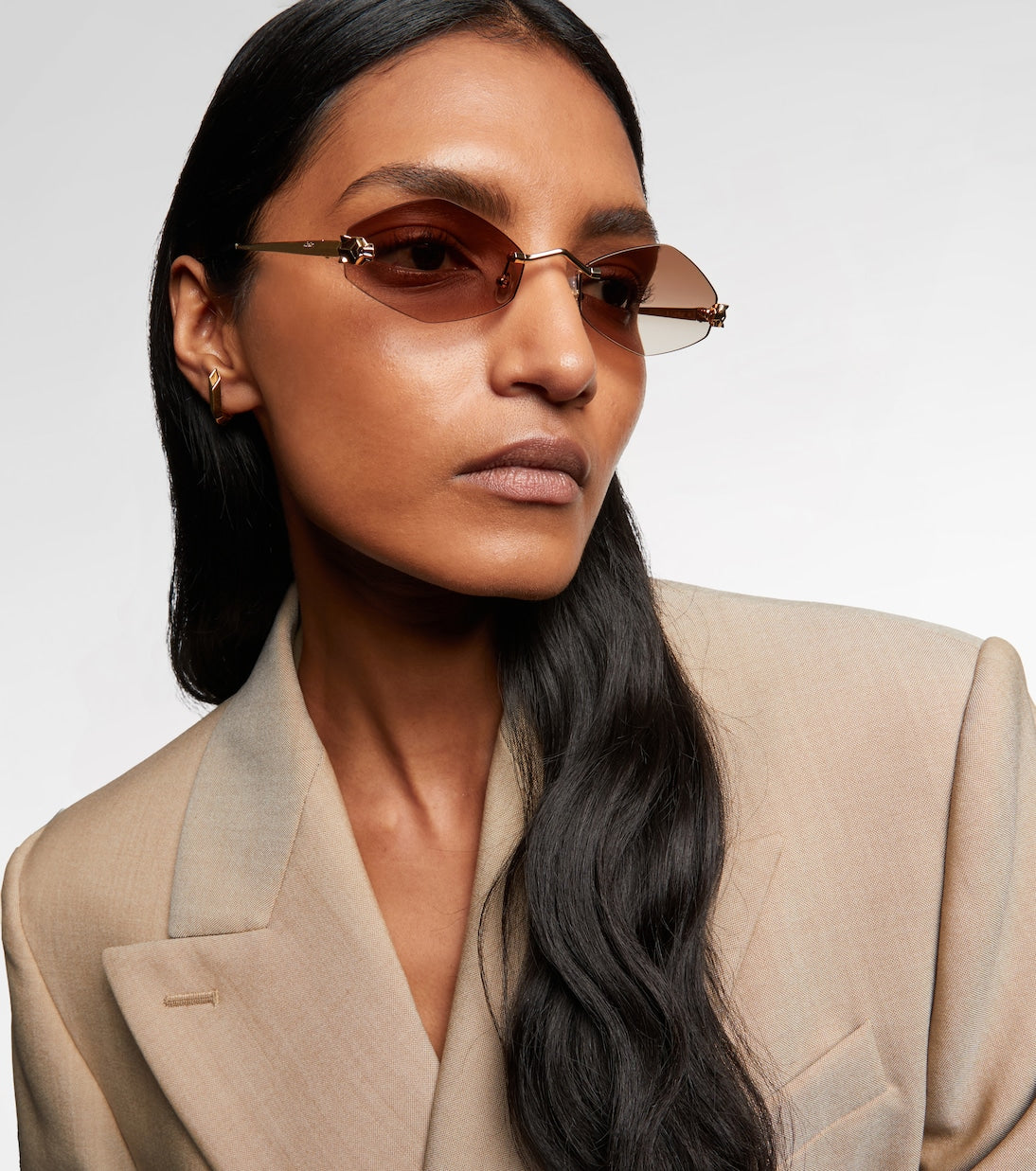 Cartier Eyewear Collection - Panthère de Cartier geometric sunglasses