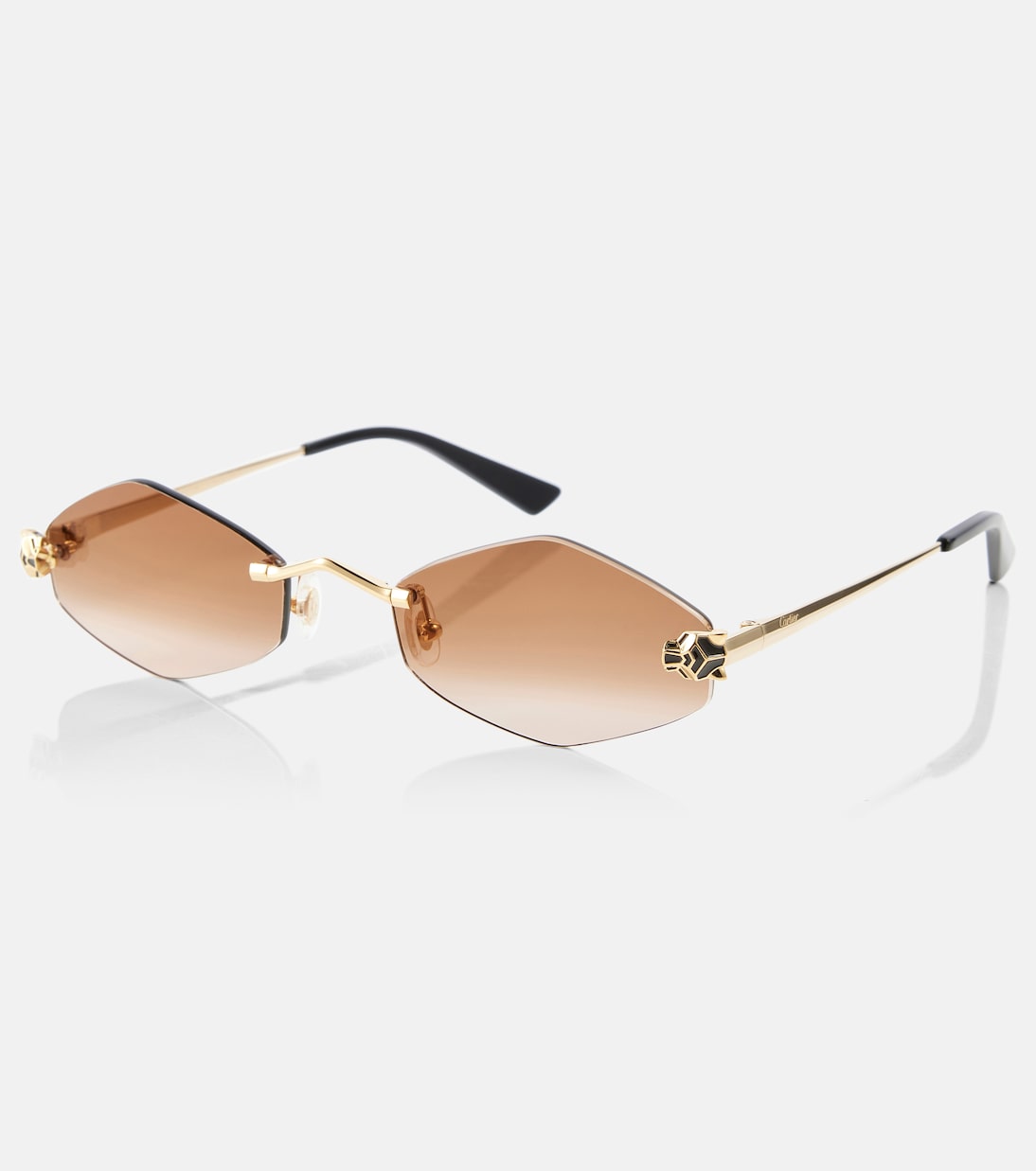 Cartier Eyewear Collection - Panthère de Cartier geometric sunglasses