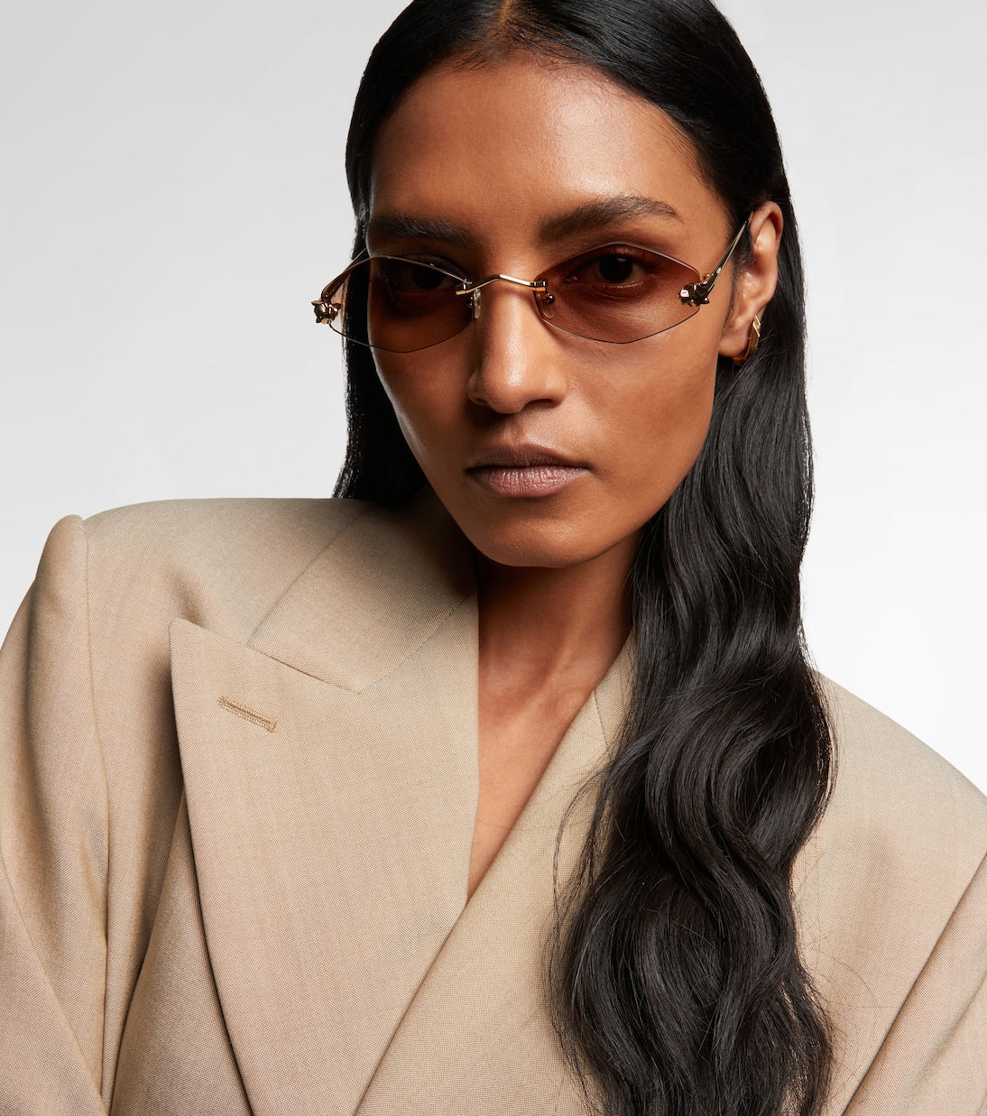 Cartier Eyewear Collection - Panthère de Cartier geometric sunglasses