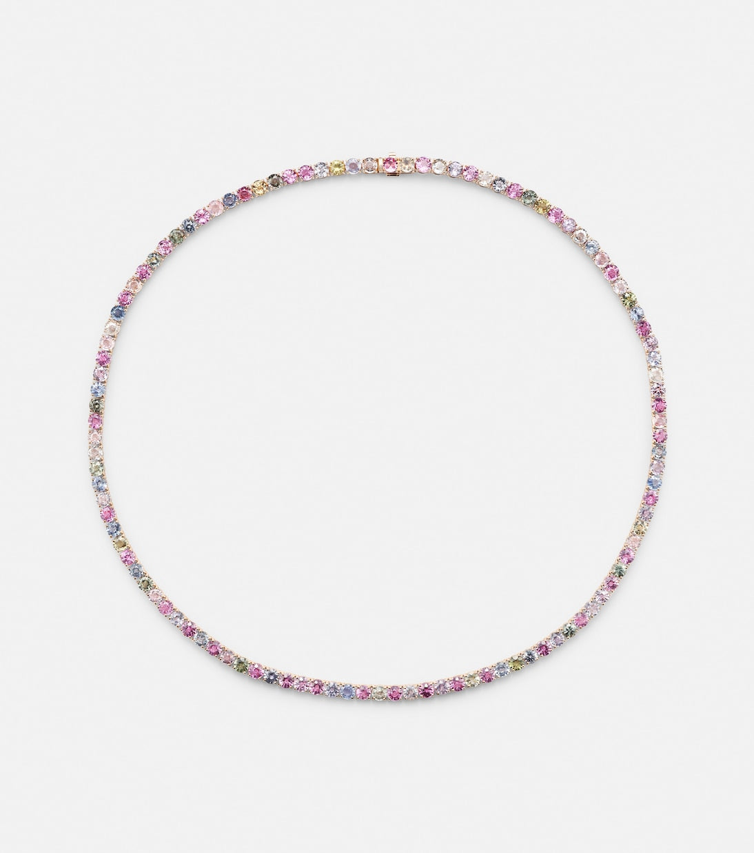 Bucherer Fine Jewellery - Pastello Essentials Rivière 18kt rose gold necklace with sapphires