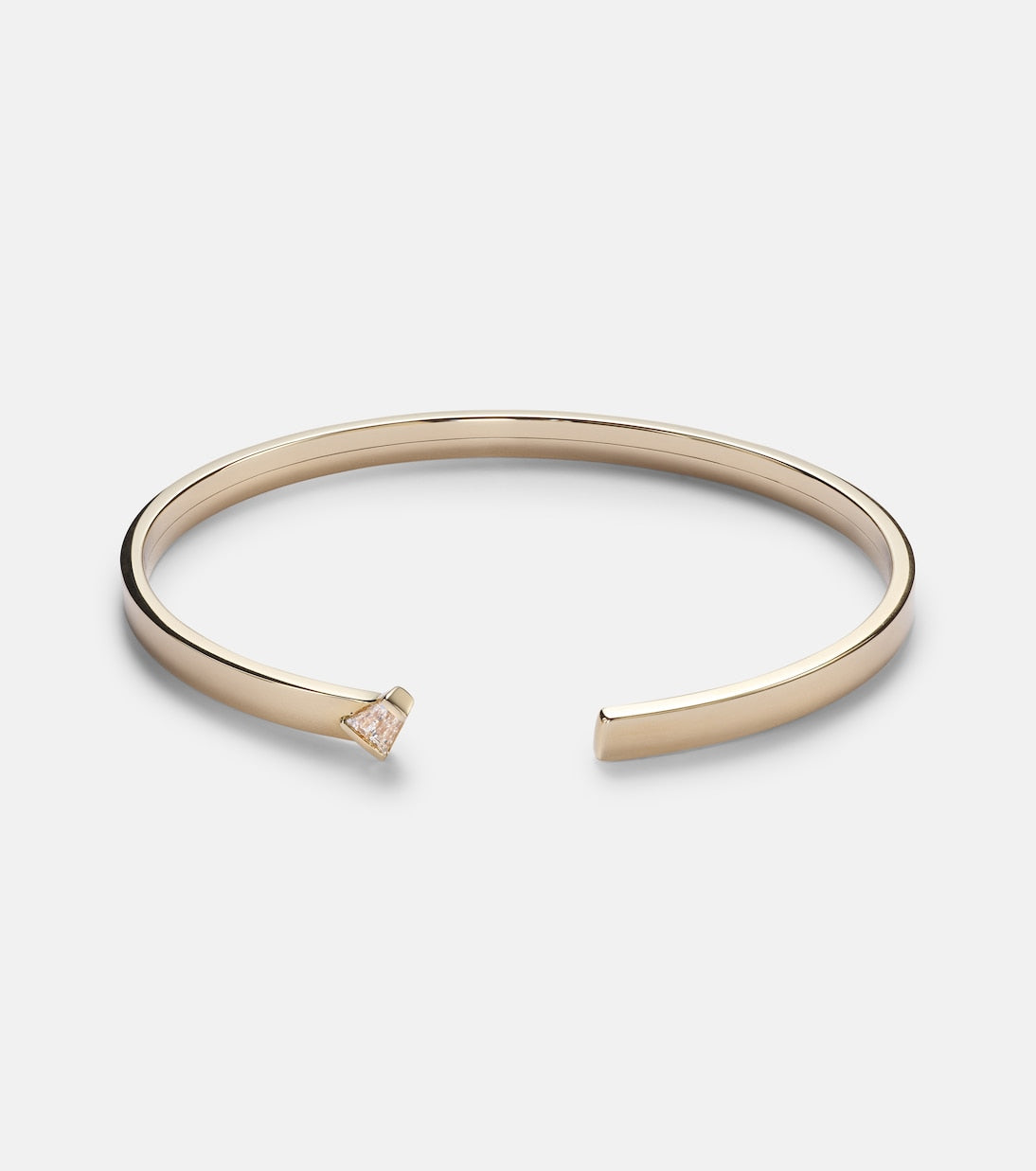 Bucherer Fine Jewellery - Medium 18kt gold bangle with diamonds