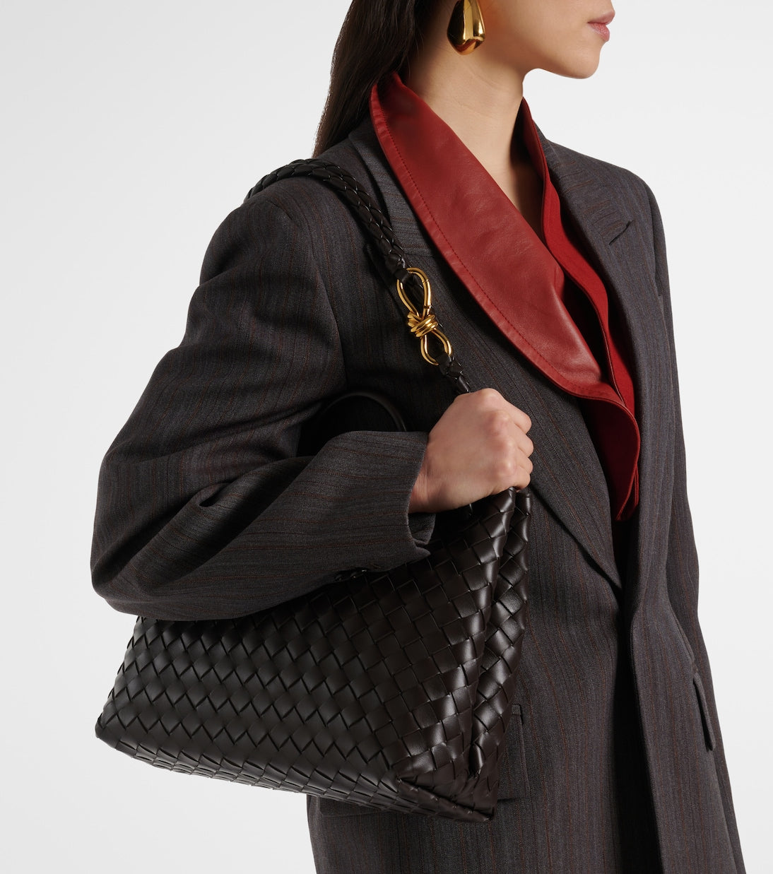 Bottega Veneta - Andiamo Intrecciato leather tote bag