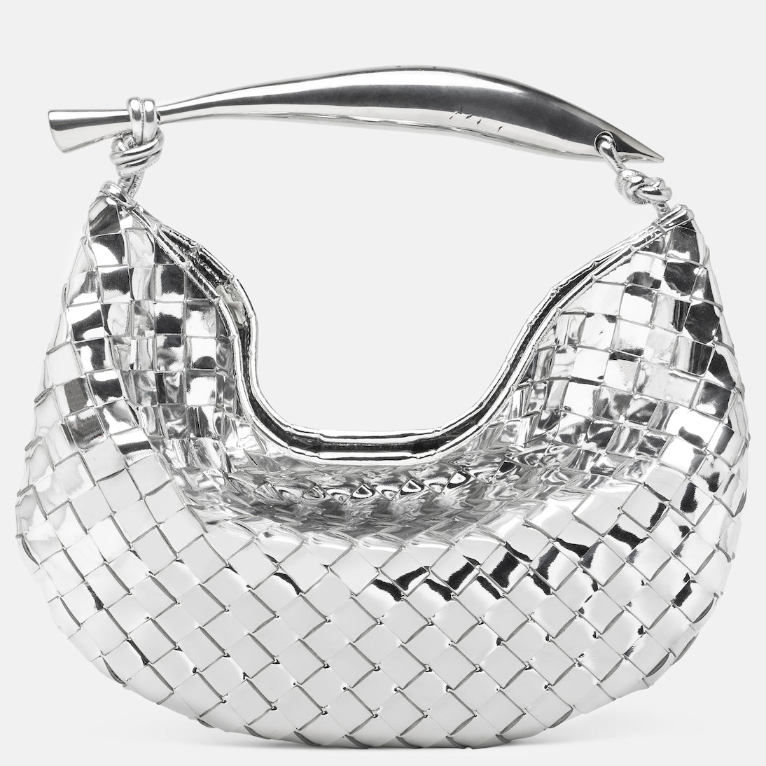 Bottega Veneta - Sardine Intrecciato mirrored leather tote bag