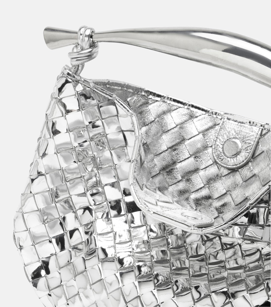 Bottega Veneta - Sardine Intrecciato mirrored leather tote bag