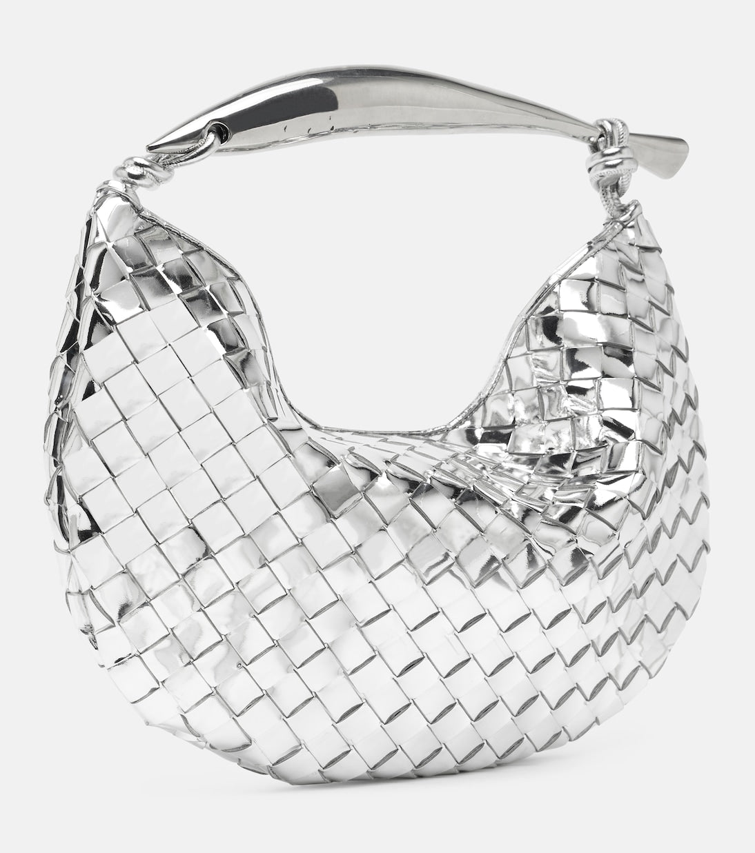 Bottega Veneta - Sardine Intrecciato mirrored leather tote bag