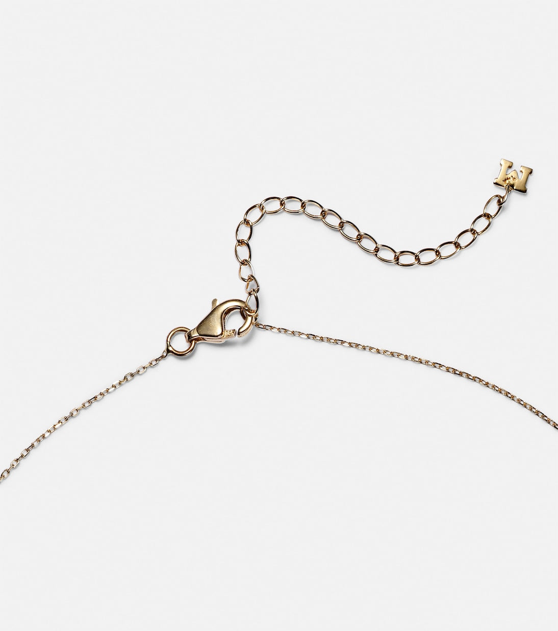 Mateo - 14kt gold dot necklace with malachite and diamond