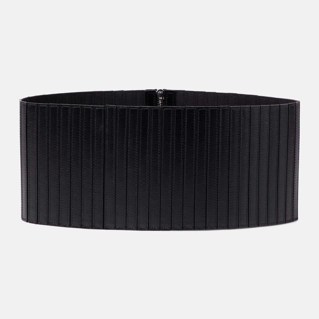 Alaïa - Striped corset leather belt