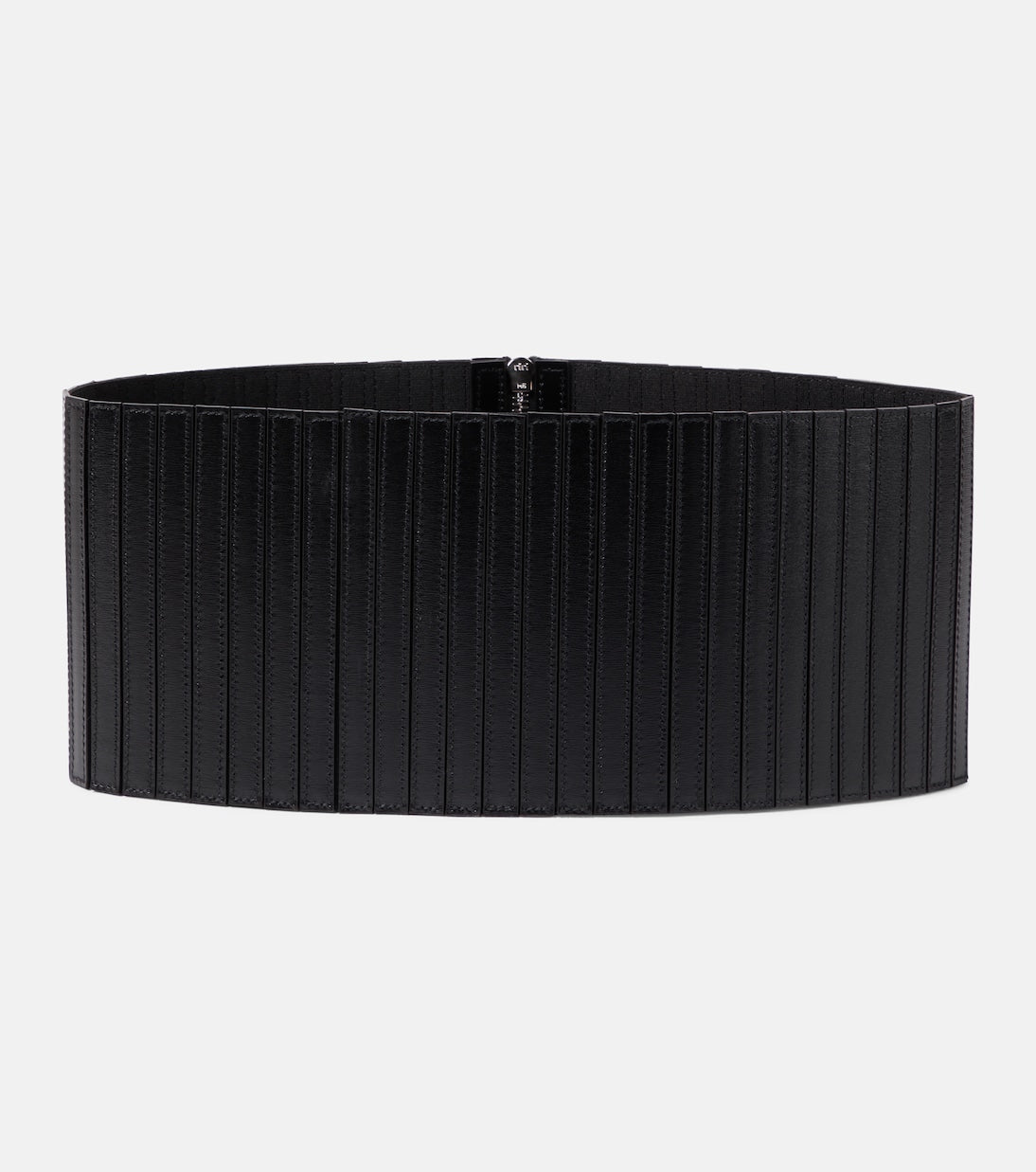 Alaïa - Striped corset leather belt