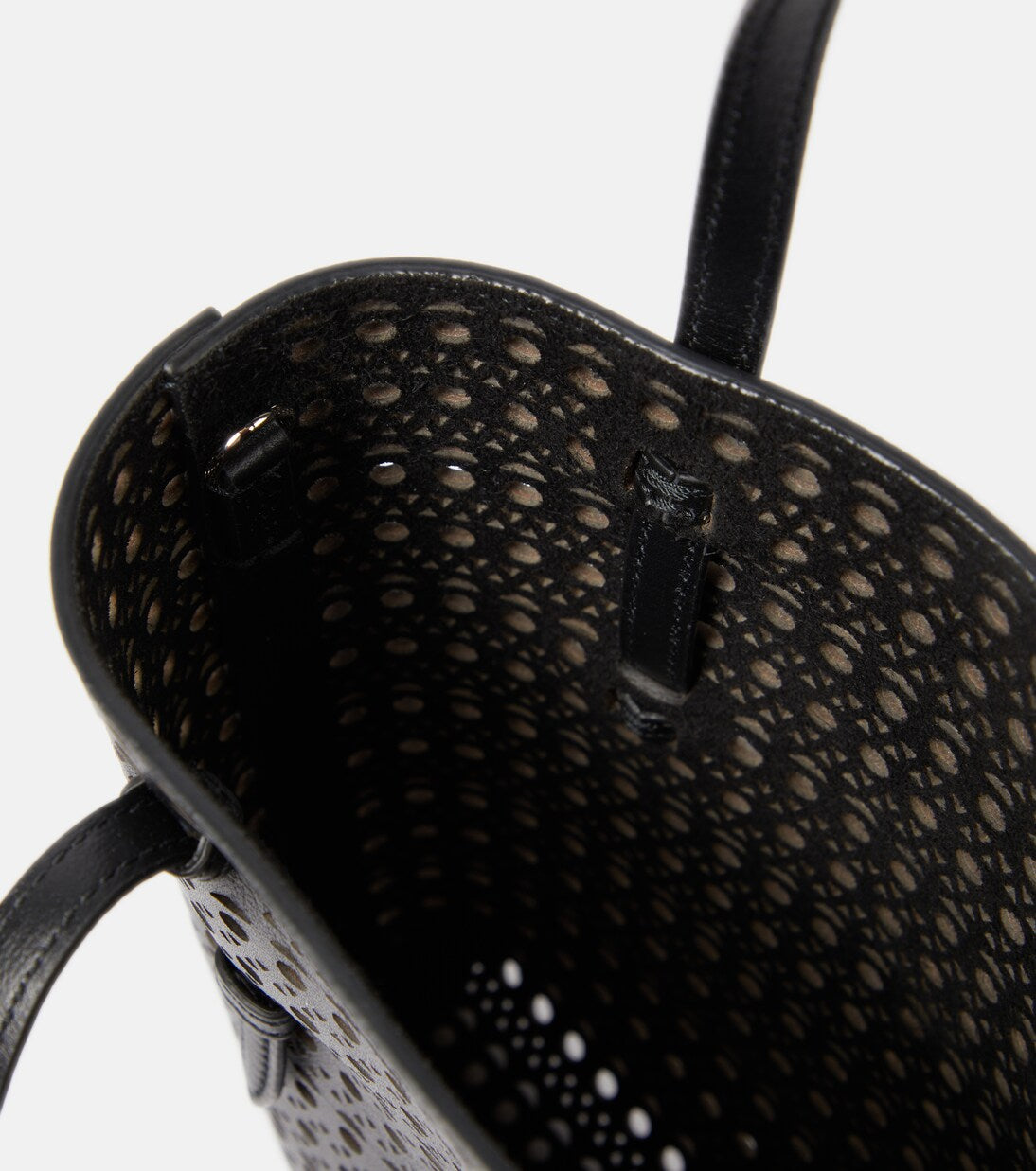 Alaïa - Mina Ns Vienne Wave leather top-handle bag