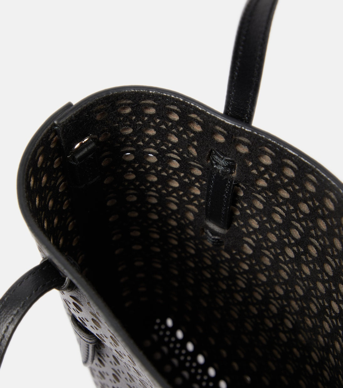 Alaïa - Mina Ns Vienne Wave leather top-handle bag