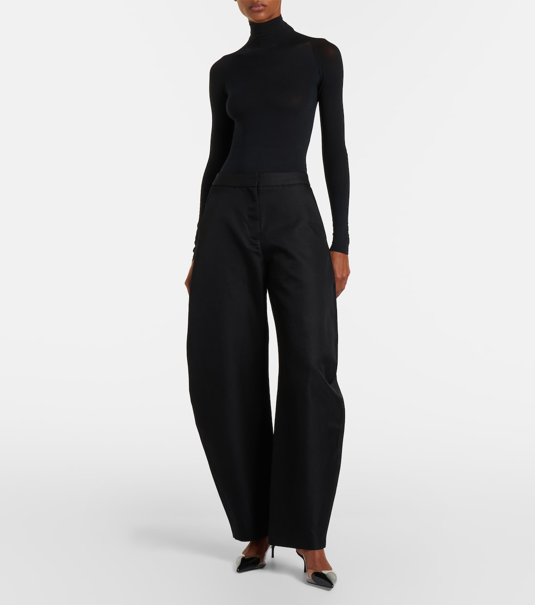 Alaïa - Le Cœur leather-trimmed PVC pumps