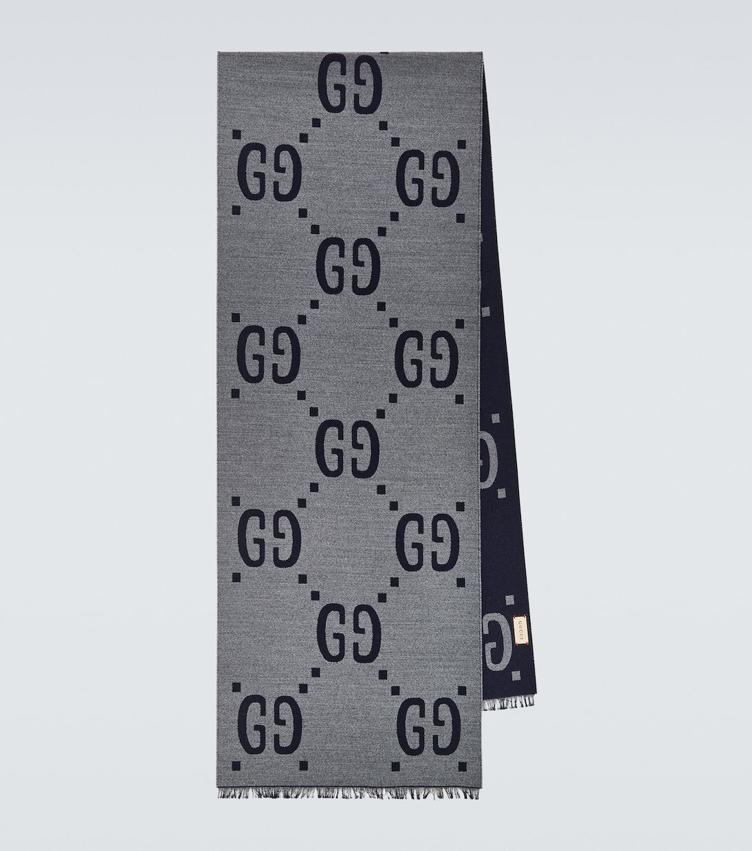 Gucci - GG jacquard wool-silk scarf