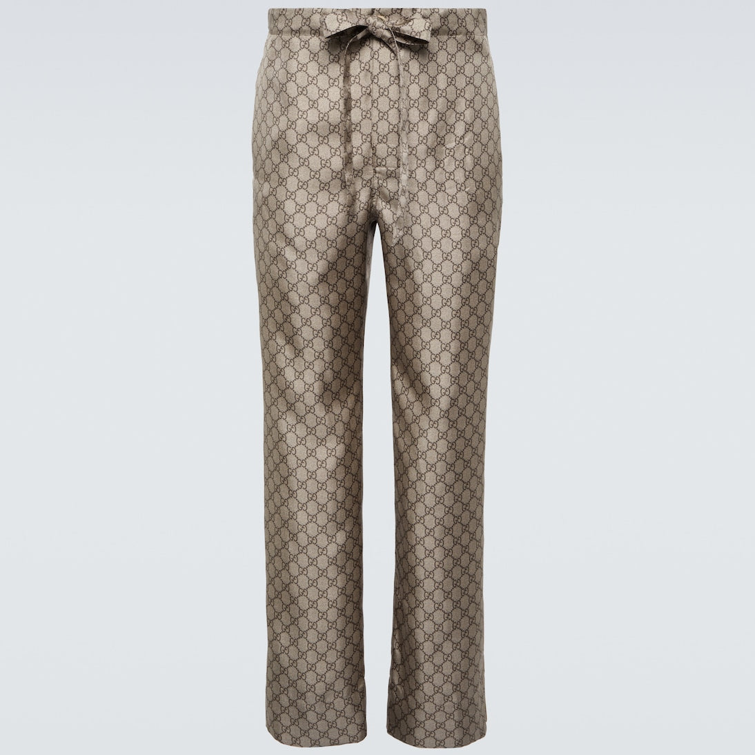 Gucci - GG silk straight pants