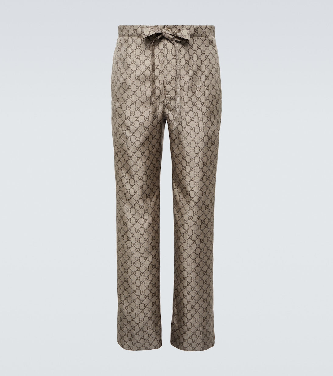 Gucci - GG silk straight pants