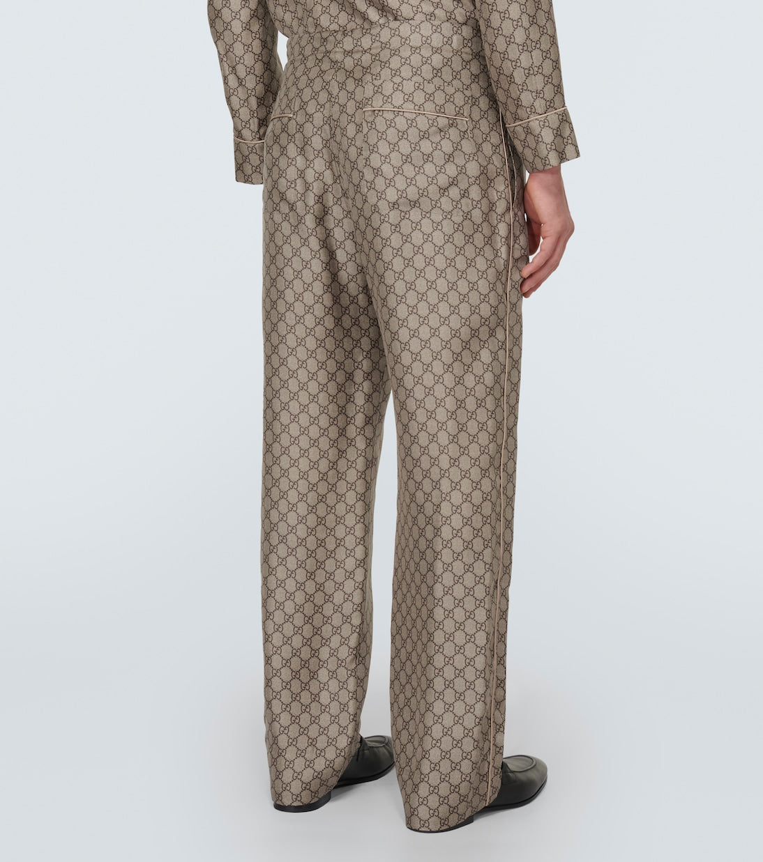 Gucci - GG silk straight pants