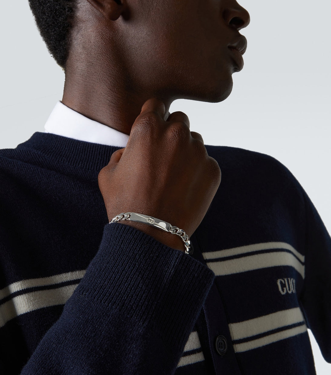 Gucci - Interlocking G sterling silver bracelet