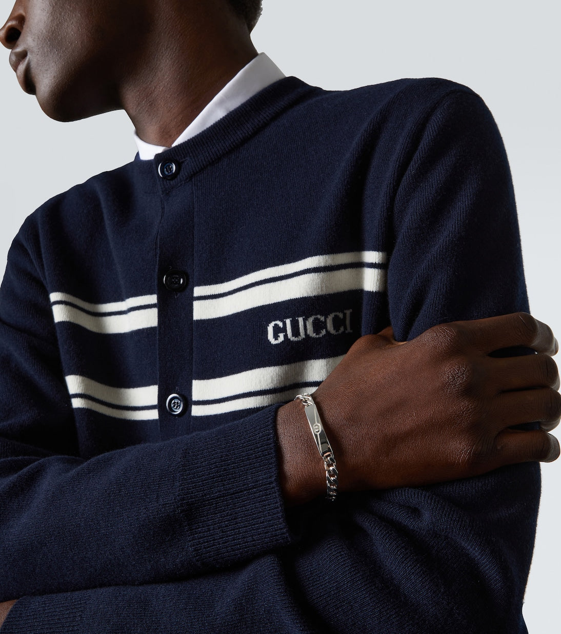 Gucci - Interlocking G sterling silver bracelet