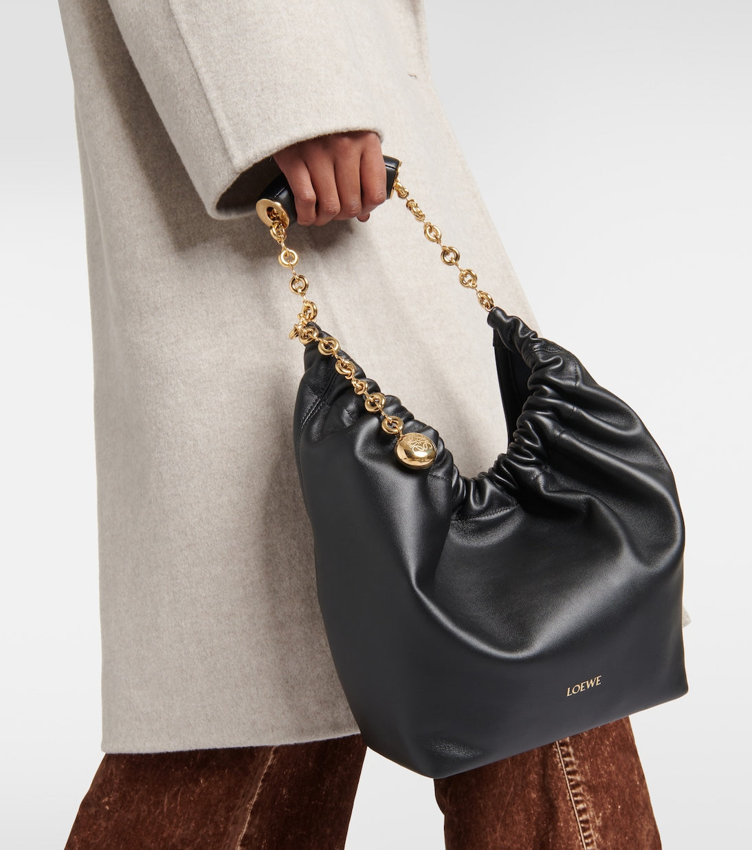 Loewe - Squeeze Small leather shoulder bag