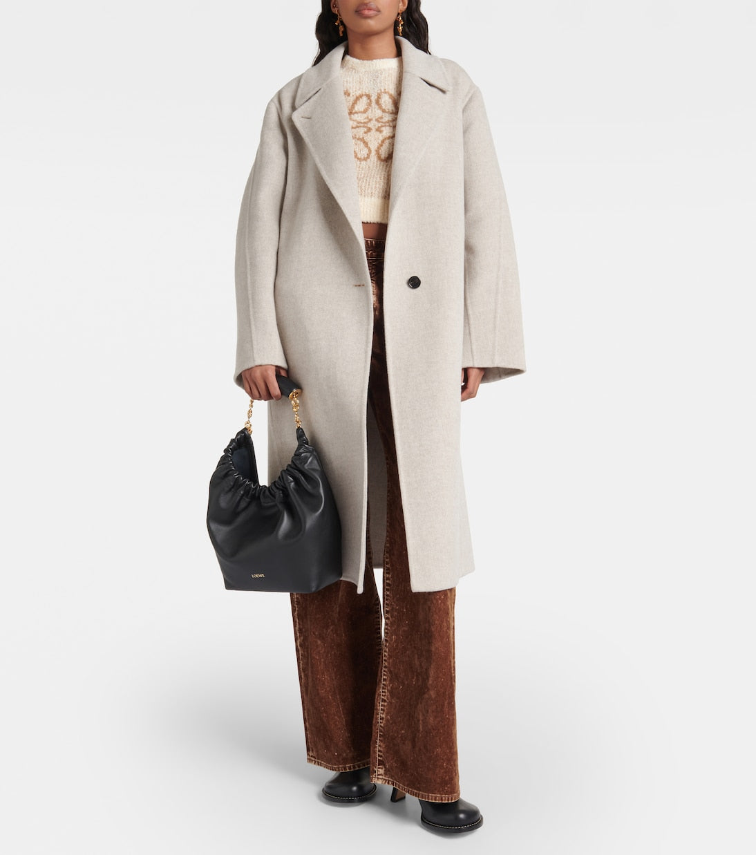 Loewe - Squeeze Small leather shoulder bag