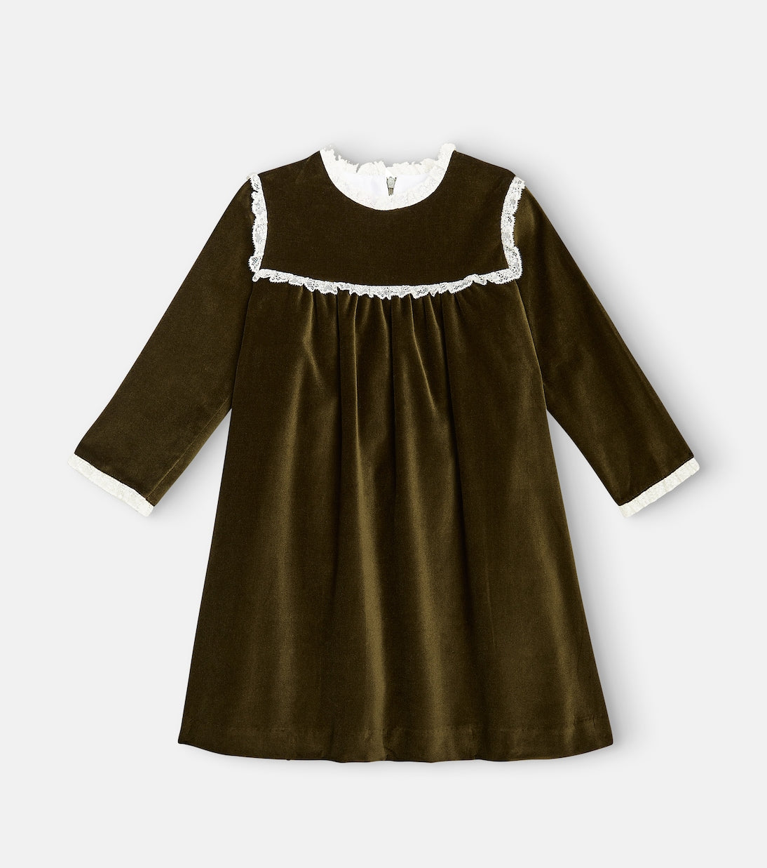 La Coqueta - Carolina ruffled velvet dress