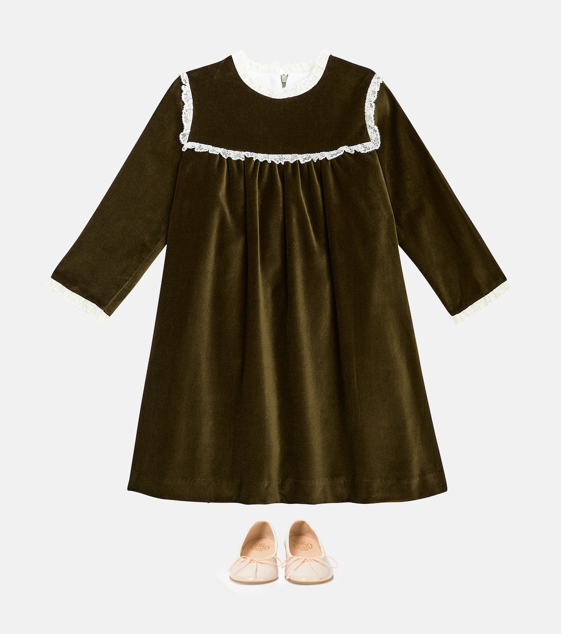 La Coqueta - Carolina ruffled velvet dress