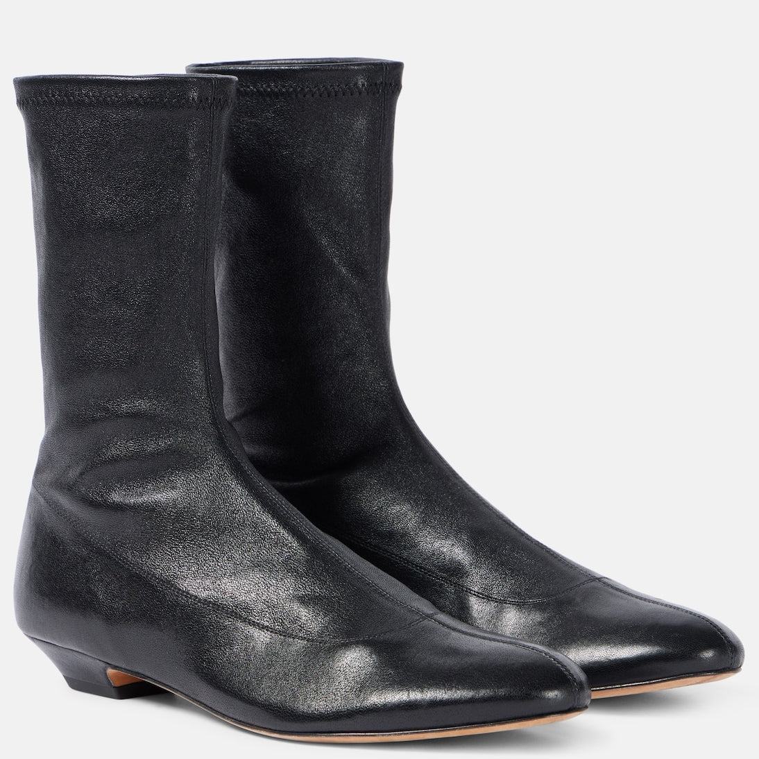 Khaite - Apollo leather ankle boots