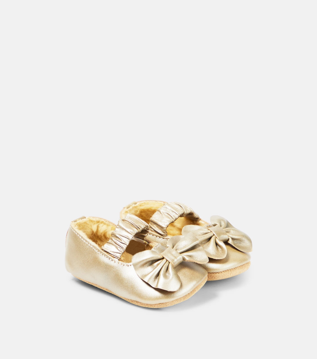Donsje - Baby Neni metallic leather ballet flats