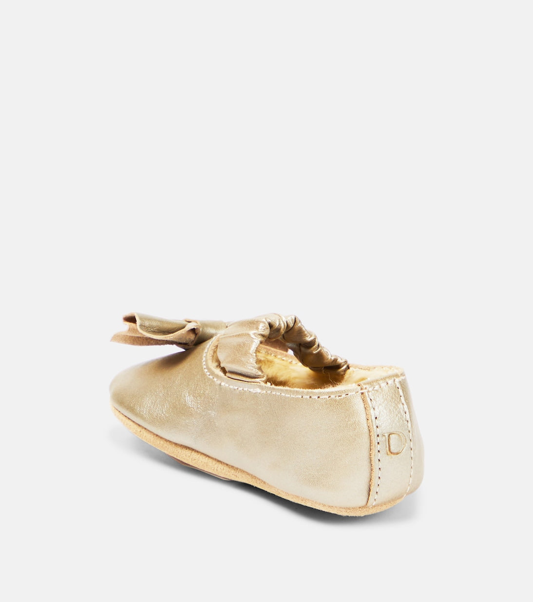 Donsje - Baby Neni metallic leather ballet flats