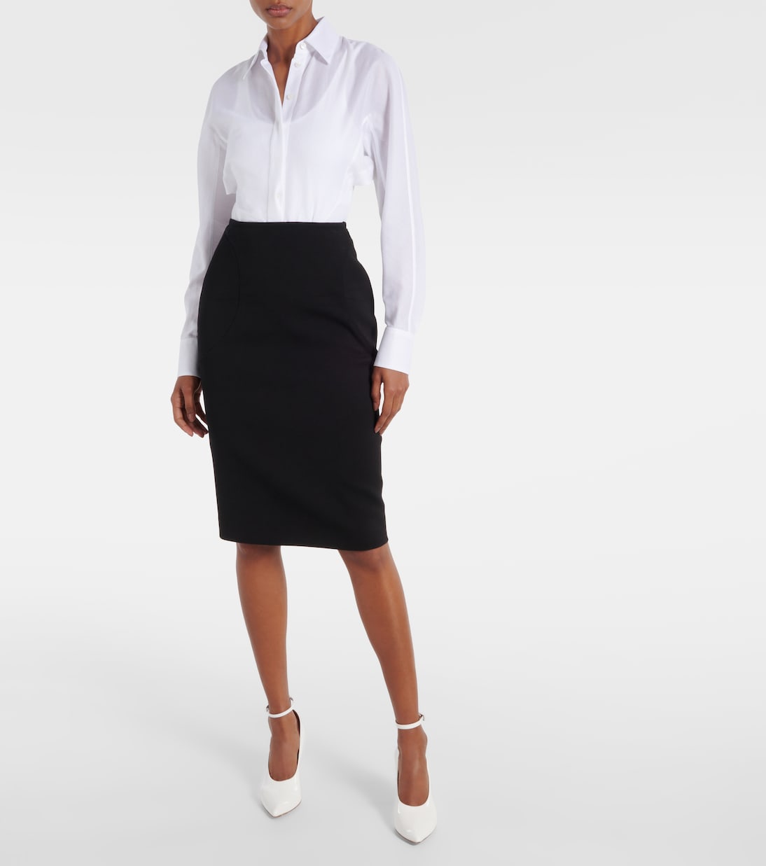 Alaïa - Shark patent leather pumps