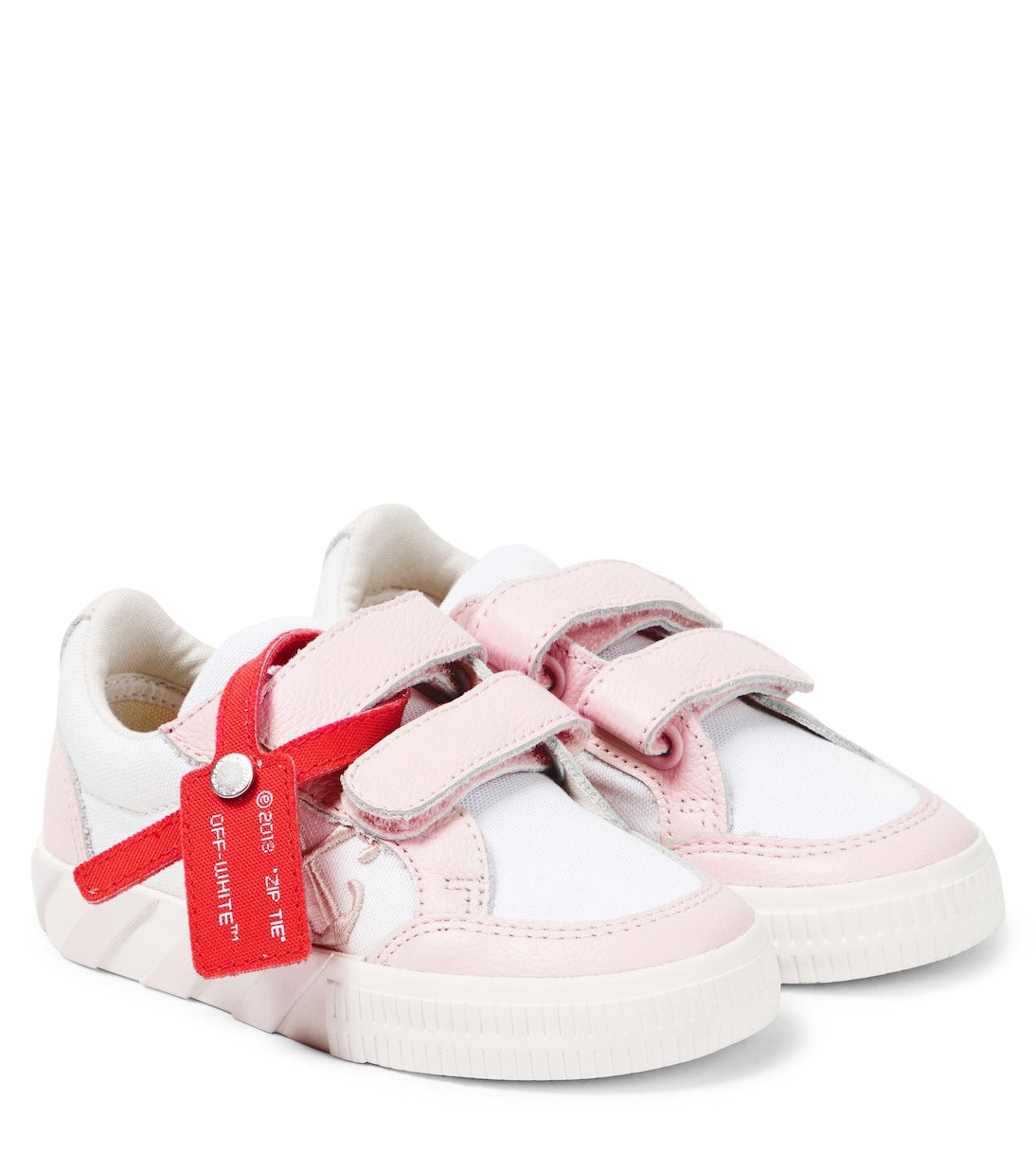 Off-White Kids - Vulcanized leather-trimmed sneakers