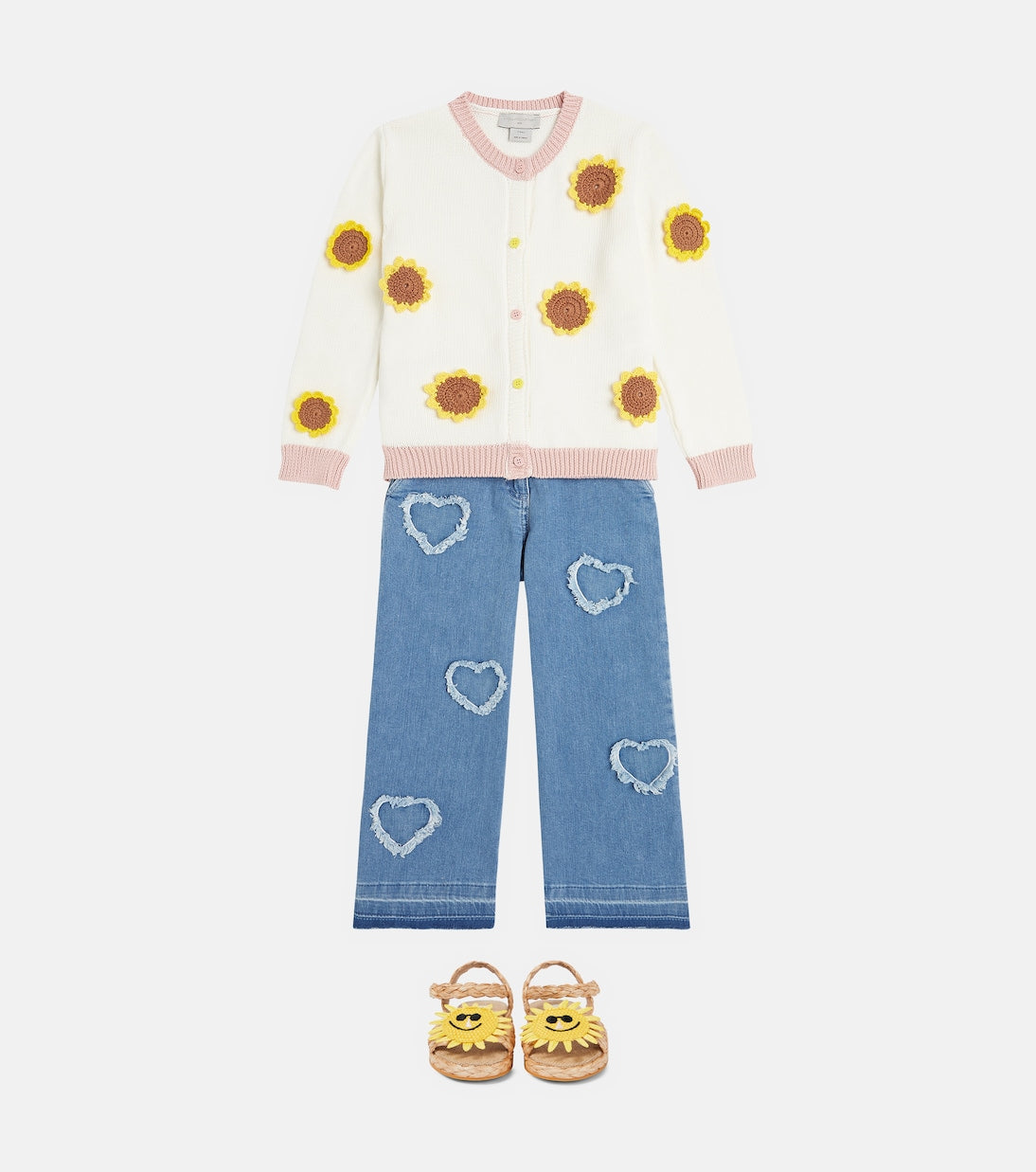 Stella McCartney Kids - Embellished cotton cardigan