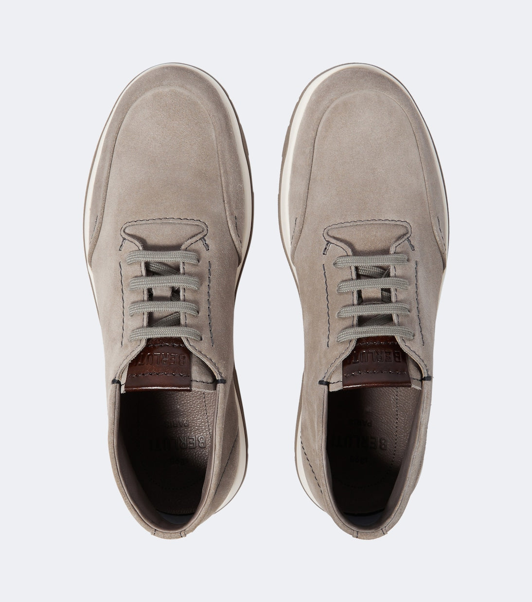 Berluti - Echappée Scritto Mid Top suede Derby shoes