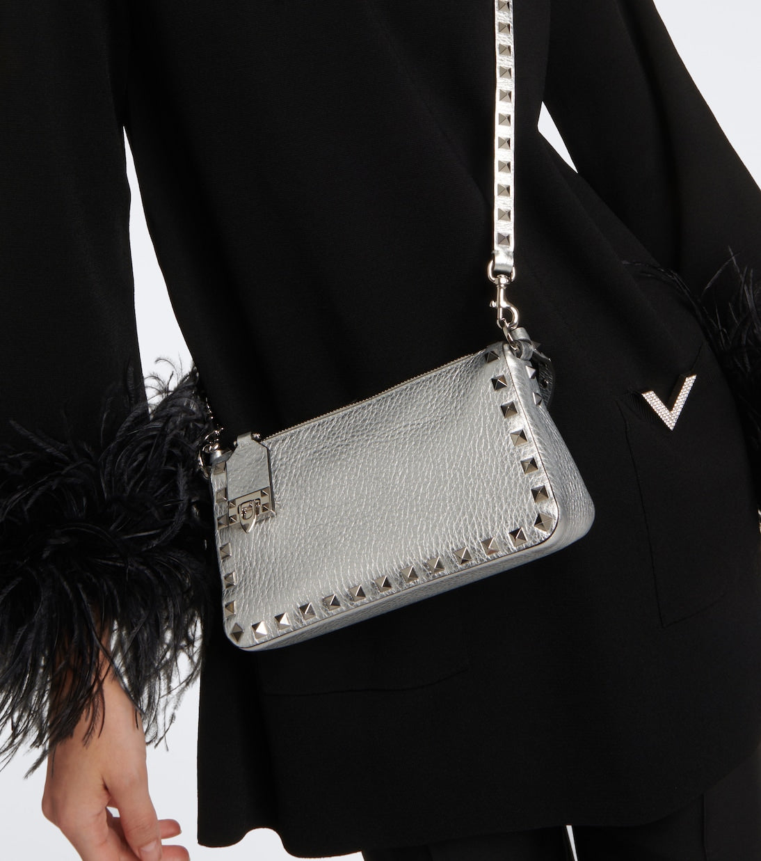 Valentino Garavani - Rockstud Small leather crossbody bag