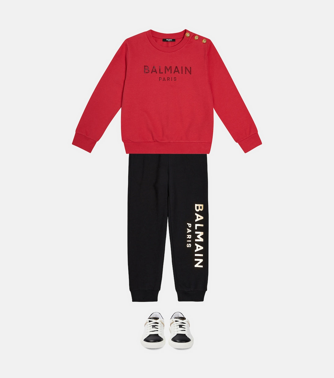 Balmain Kids - Logo cotton jersey sweatshirt