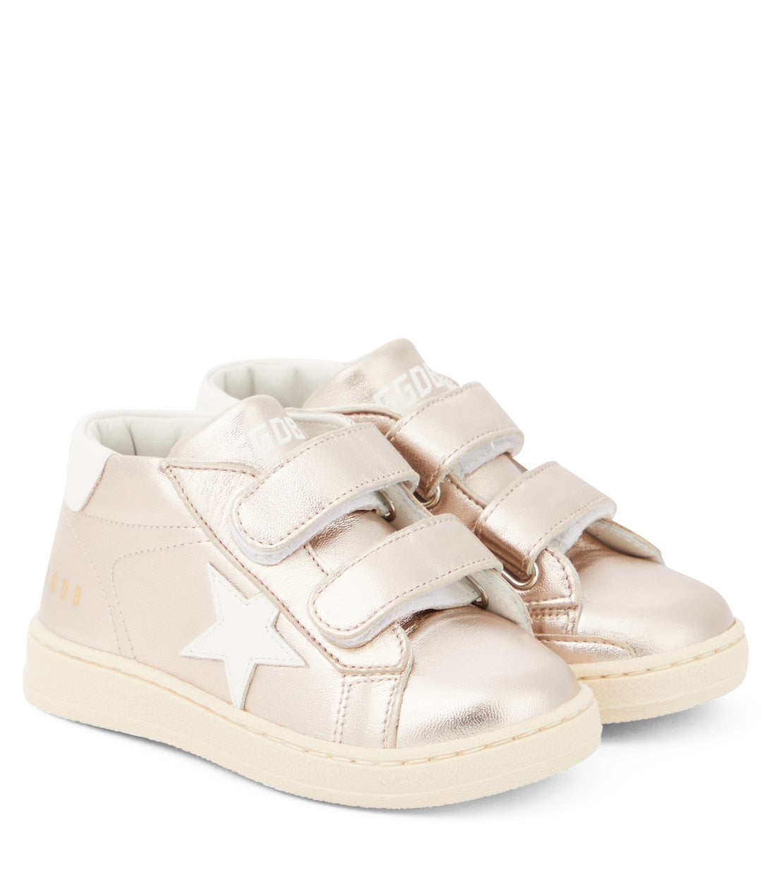 Golden Goose Kids - Baby June metallic leather sneakers
