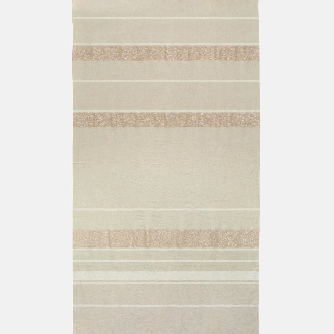 Brunello Cucinelli - Fringed linen-blend lamé throw