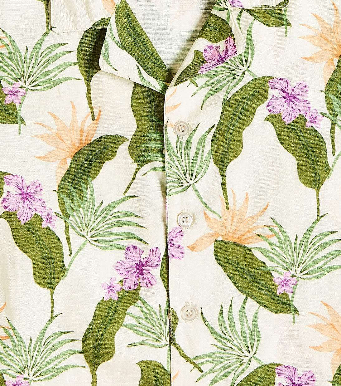 The New Society - Hills printed linen and cotton shirt