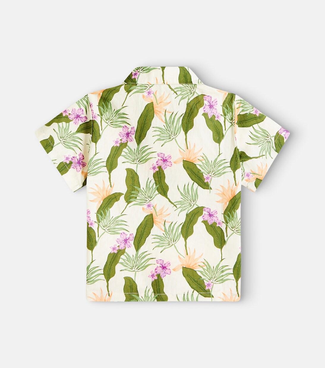 The New Society - Hills printed linen and cotton shirt