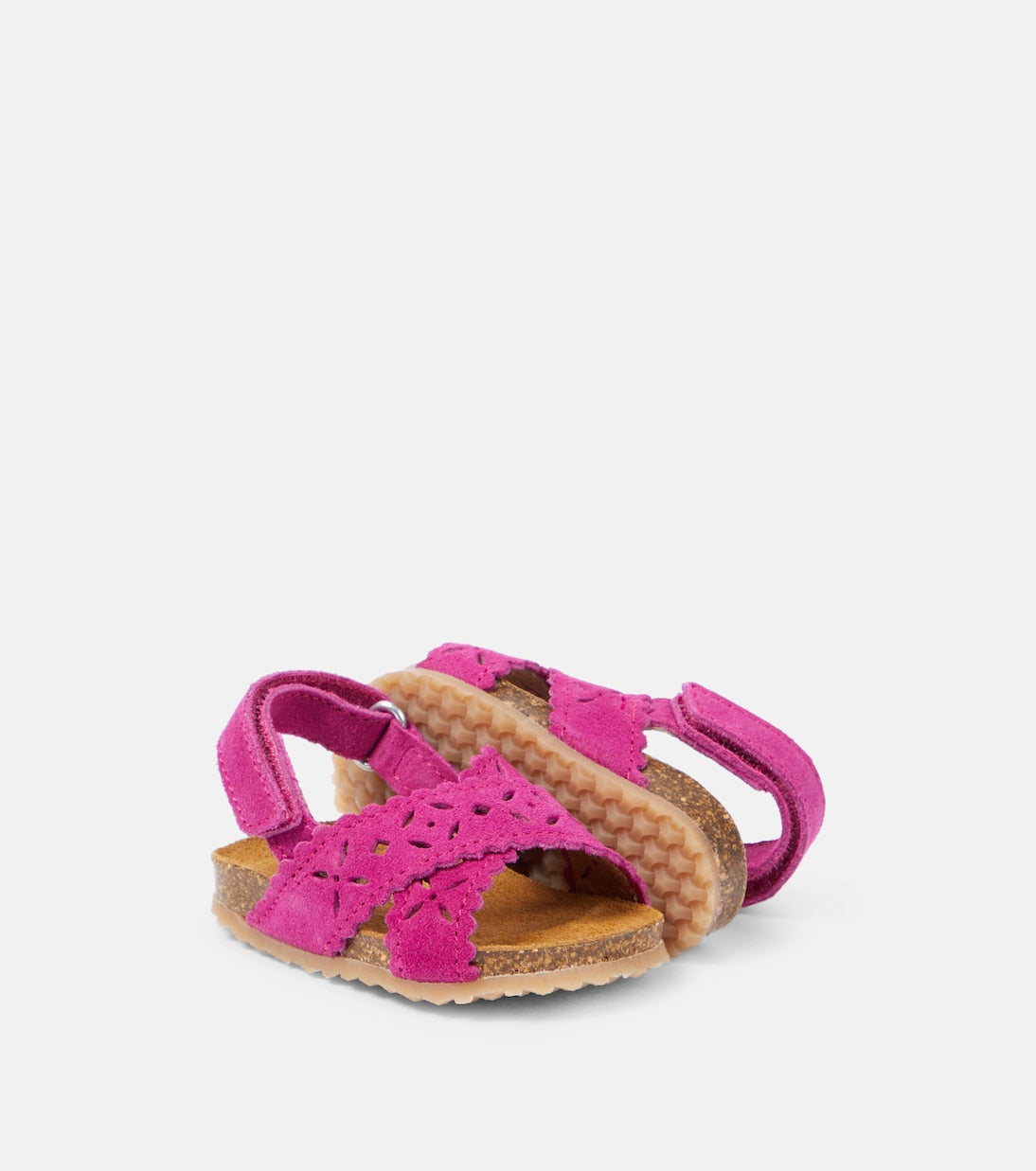 PèPè - Baby Lampone suede sandals
