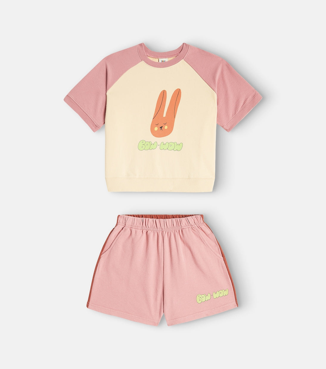 Jellymallow - Printed cotton jersey T-shirt and shorts set