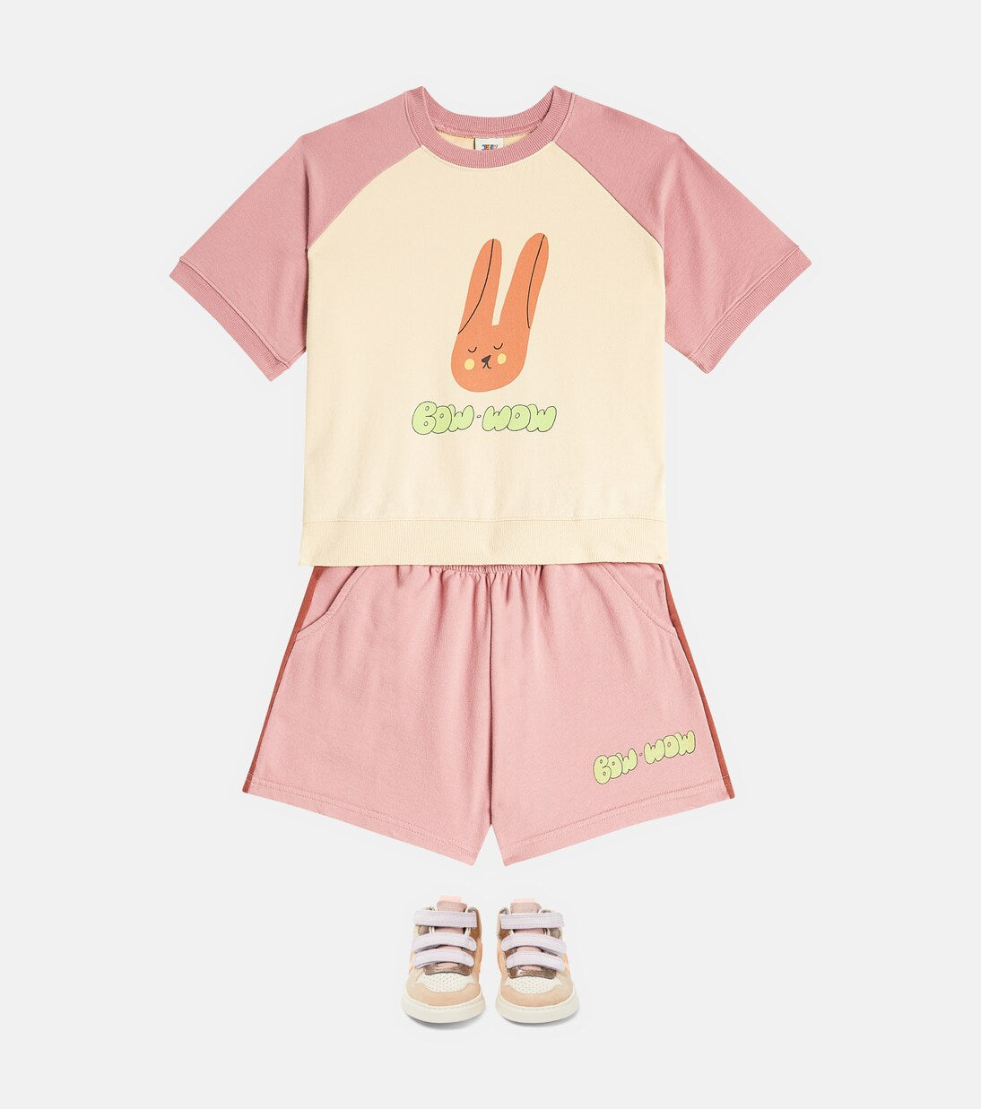 Jellymallow - Printed cotton jersey T-shirt and shorts set