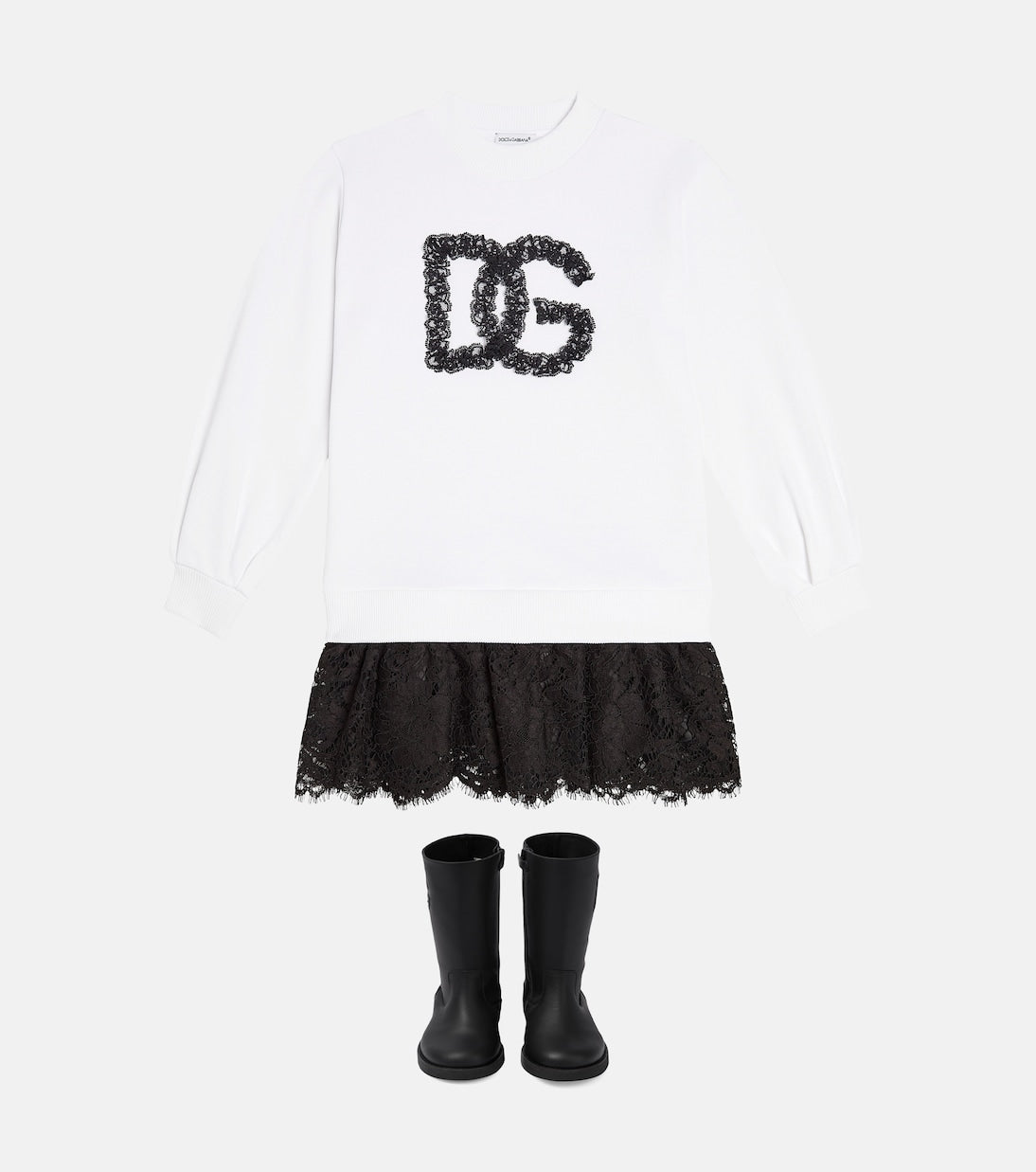 Dolce&Gabbana Kids - DG cotton jersey dress