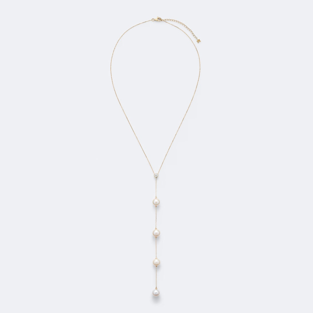 Mateo - 14kt gold necklace with diamonds and pearls