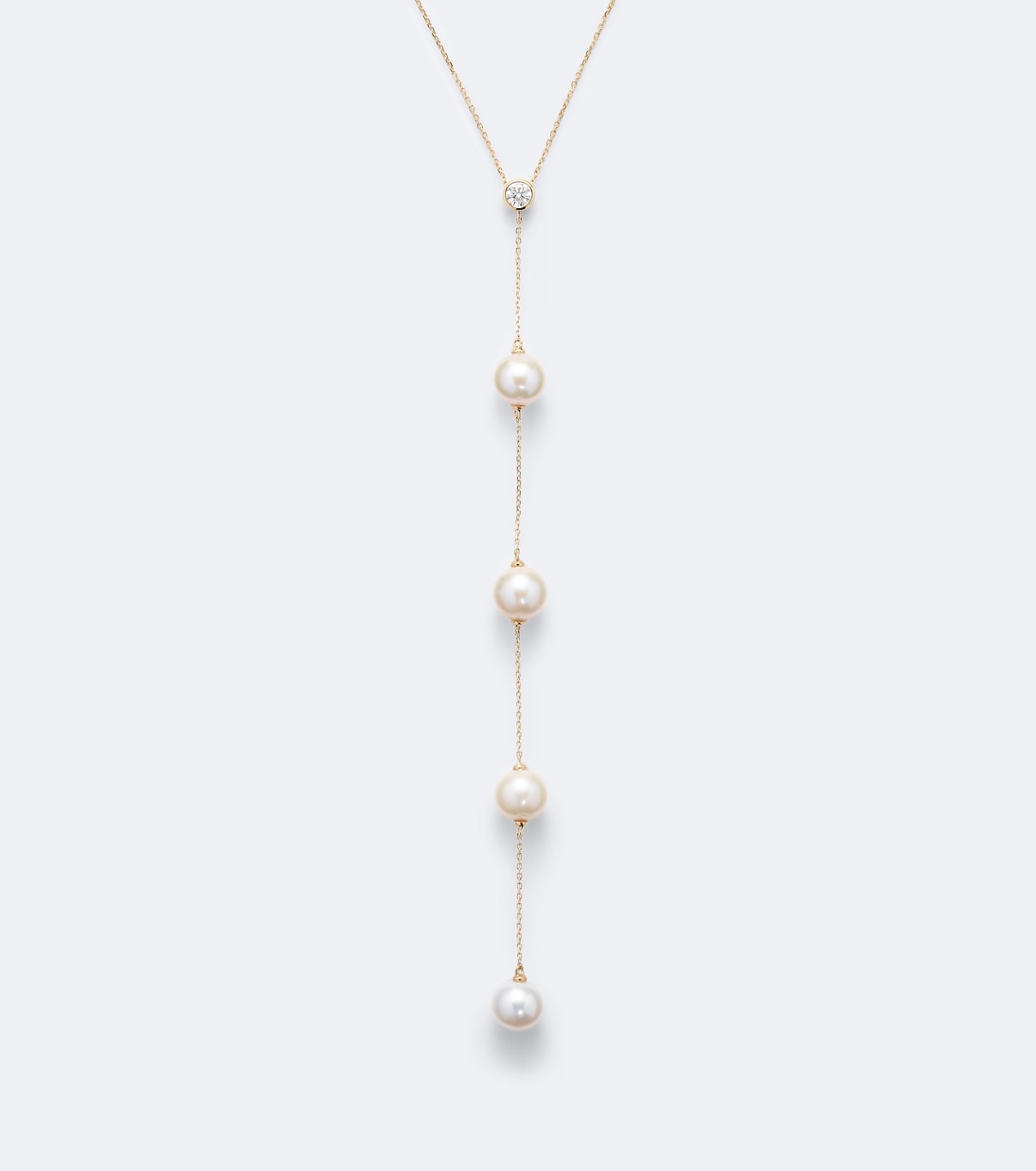 Mateo - 14kt gold necklace with diamonds and pearls