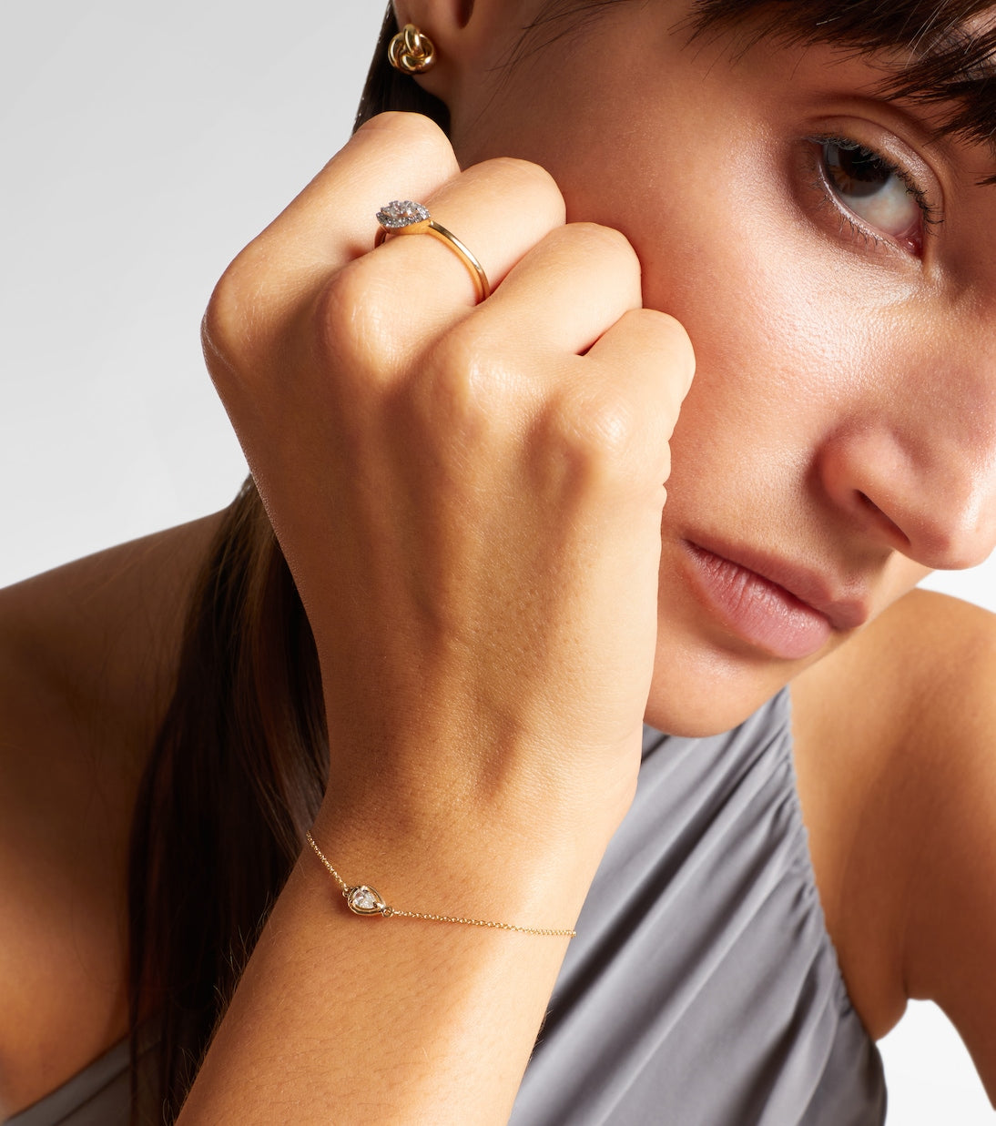 Stone and Strand - Birthstone Bonbon 14kt gold bracelet with diamond