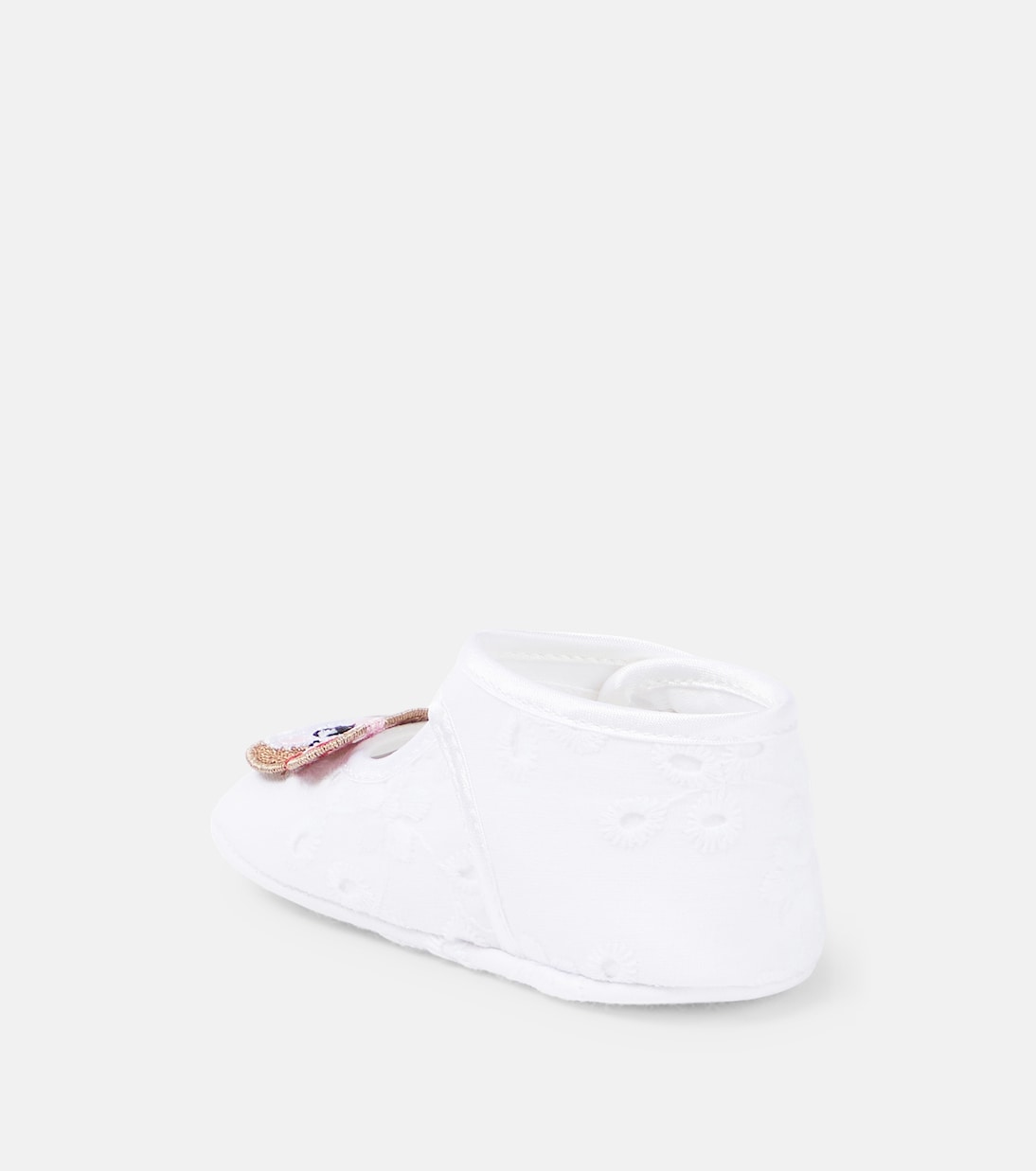 Monnalisa - Baby bear-embellished ballet flats