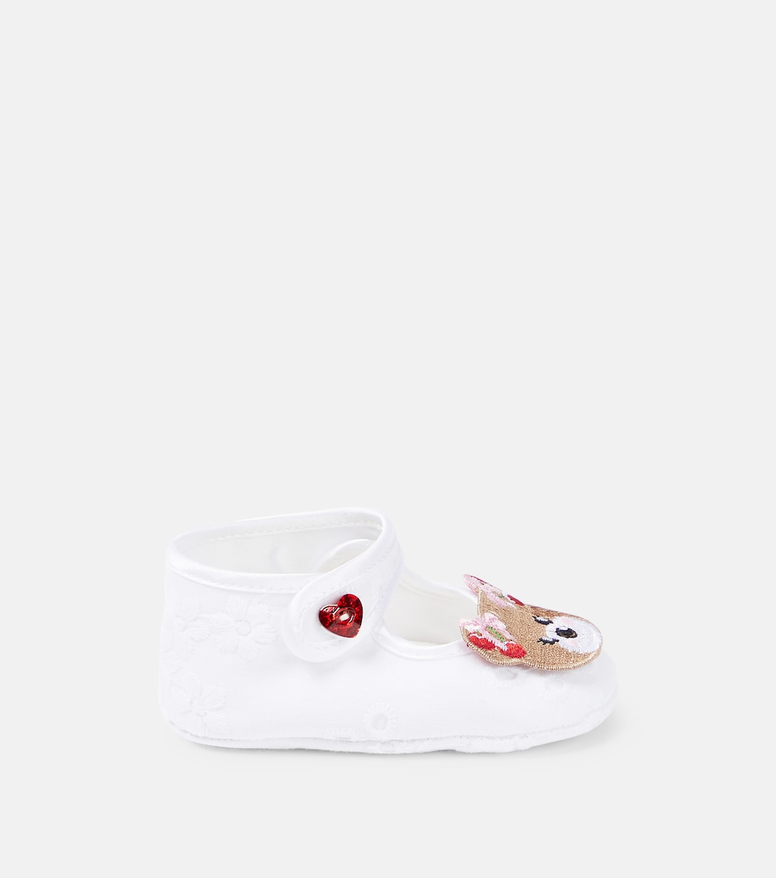 Monnalisa - Baby bear-embellished ballet flats