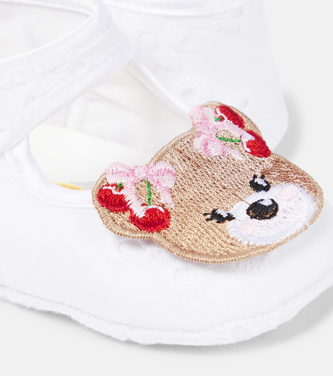 Monnalisa - Baby bear-embellished ballet flats